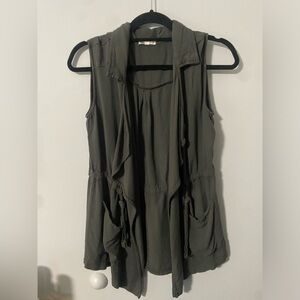 About A Girl Olive Vest
